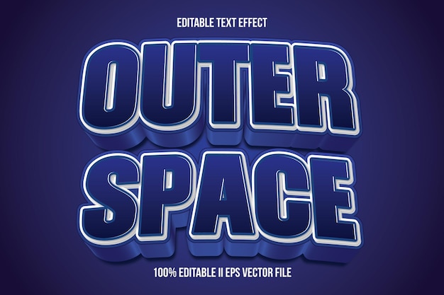Außenraum-bearbeitbare Text-Effekt 3D-Emboss-Gradient-Stil