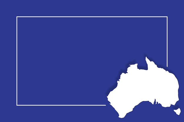 Australien-Karte mit Vektorhintergrundschablone