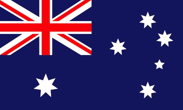 Vektor australische flaggevektor-design