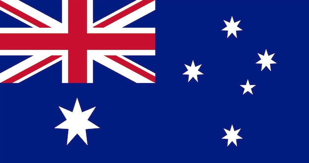 Vektor australisches flaggensymbol einer nation