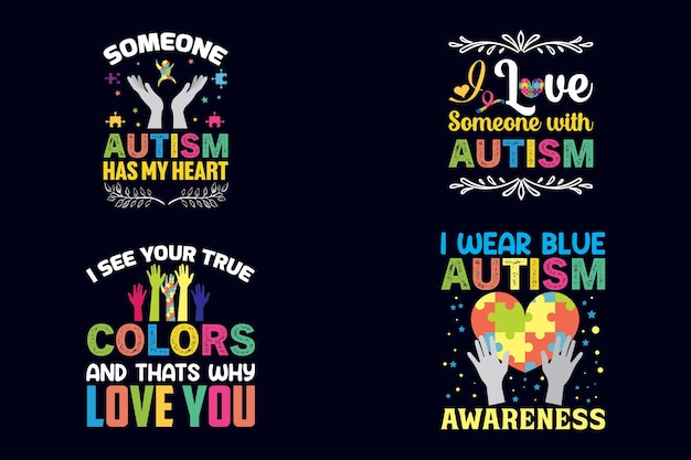 Autismus-t-shirt-design