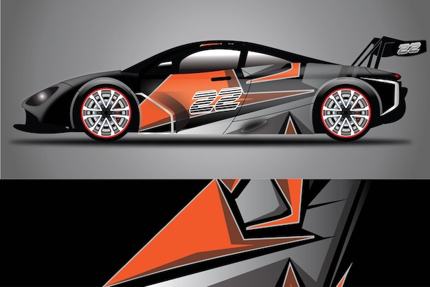 Auto-aufkleber-vektor-wrap-ilustration