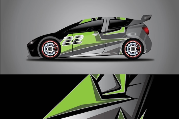 Auto-aufkleber-vektor-wrap-ilustration