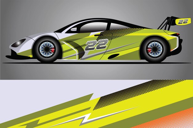 Auto Aufkleber Wrap Design Vektor