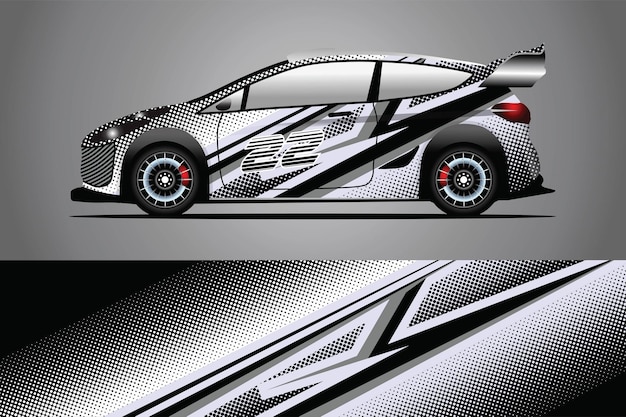 Auto aufkleber wrap design vektor