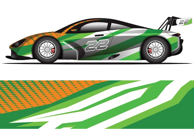 Auto aufkleber wrap design vektor