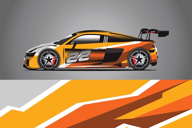 Auto Aufkleber Wrap Design Vektor