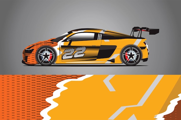 Auto Aufkleber Wrap Design Vektor