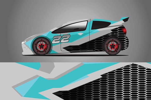 Auto Aufkleber Wrap Design Vektor