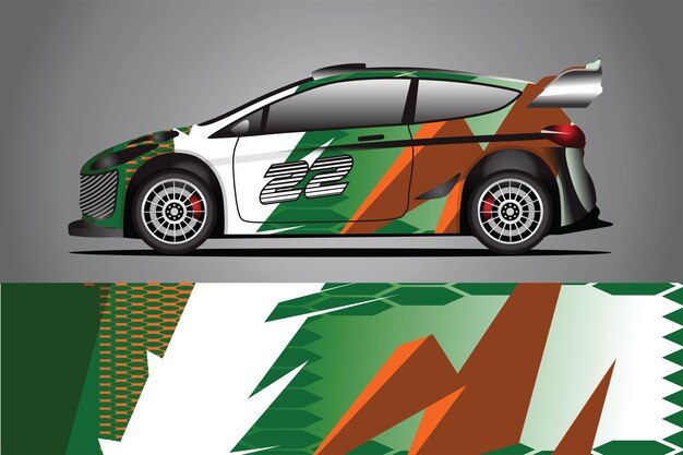 Auto aufkleber wrap design vektor