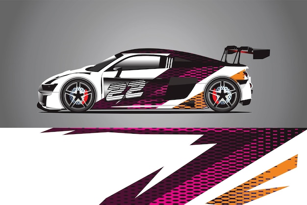 Auto Aufkleber Wrap Design Vektor