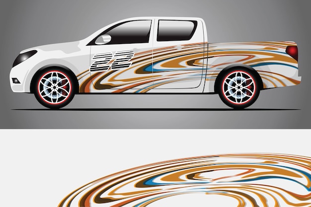 Auto Aufkleber Wrap Design Vektor