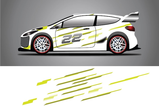 Auto aufkleber wrap design vektor