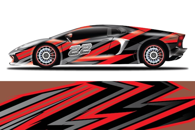 Auto Aufkleber Wrap Design Vektor