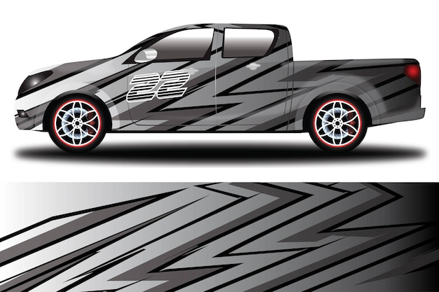 Auto aufkleber wrap design vektor