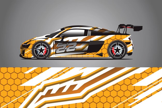 Auto Aufkleber Wrap Design Vektor