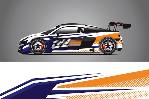 Auto Aufkleber Wrap Design Vektor