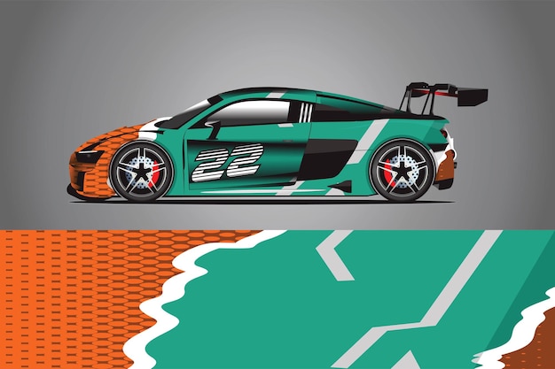 Auto Aufkleber Wrap Design Vektor