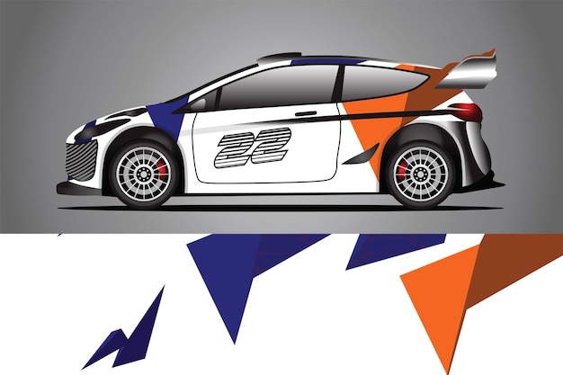 Auto aufkleber wrap design vektor