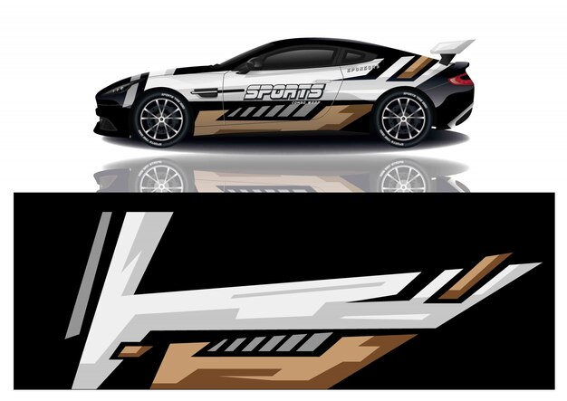 Auto aufkleber wrap design