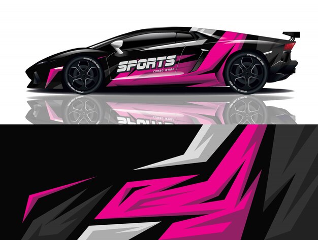 Auto aufkleber wrap design