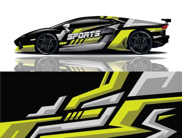 Auto aufkleber wrap design