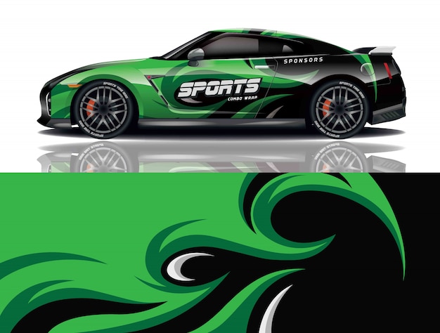 Auto aufkleber wrap design