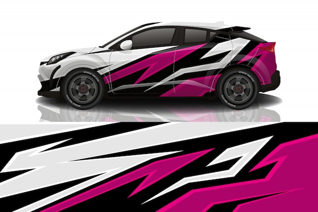 Vektor auto aufkleber wrap design