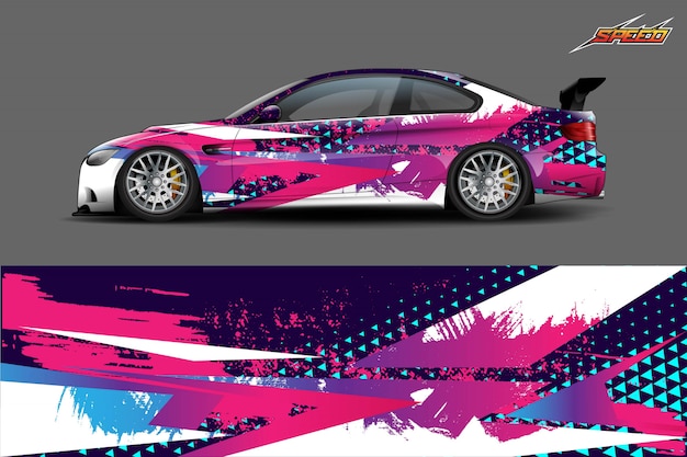 Auto aufkleber wrap illustration