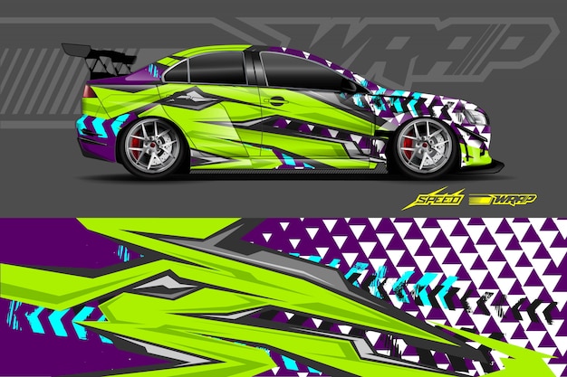 Auto aufkleber wrap illustration