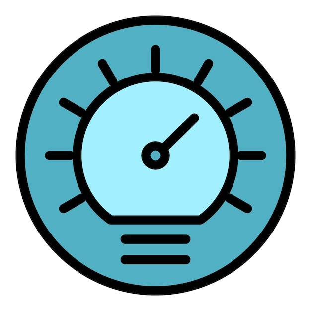 Auto-Dashboard-Symbol Umriss Fahrzeug-Dashbord-Vektor-Symbole Farbe flach isoliert