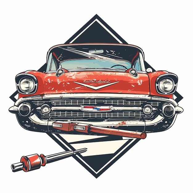 Auto-illustration t-shirt-design