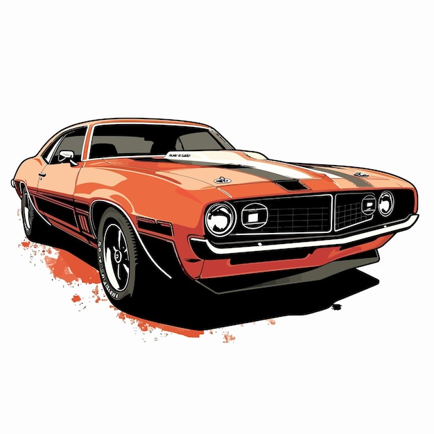 Vektor auto-illustration-t-shirt-design