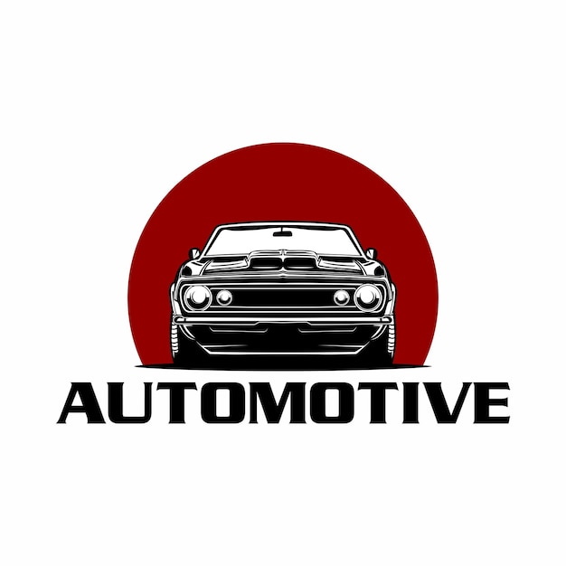 Auto-klassiker-vorderansicht-logo