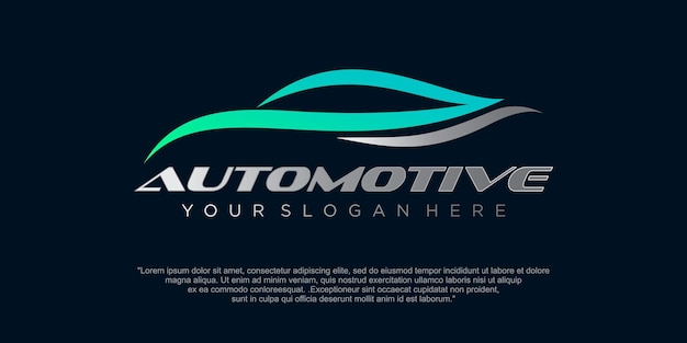 Auto-logo-design mit kreativem, modernem konzept