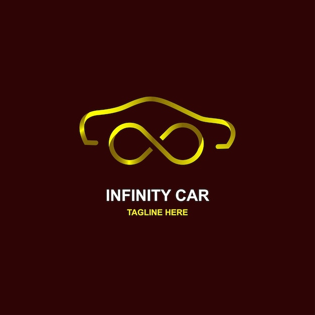 Auto-Logo mit Infinity-Konzept