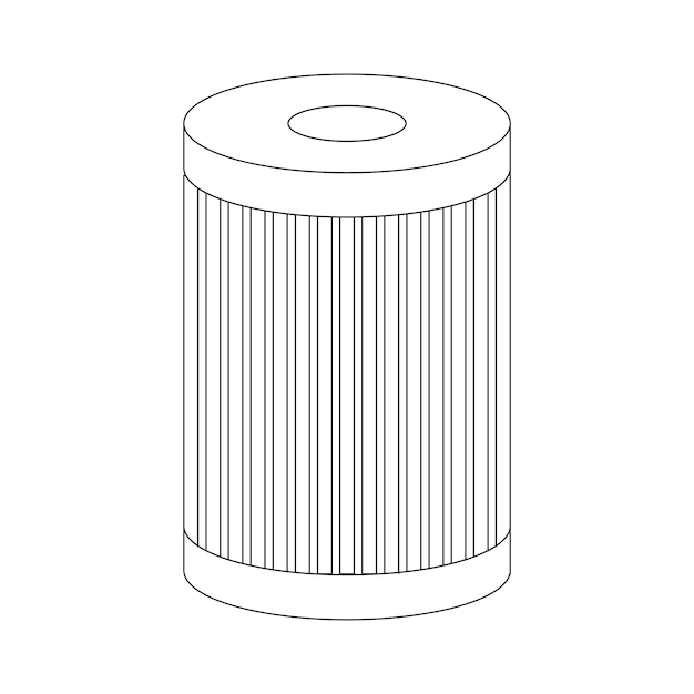 Auto-ölfilter-symbolvektor