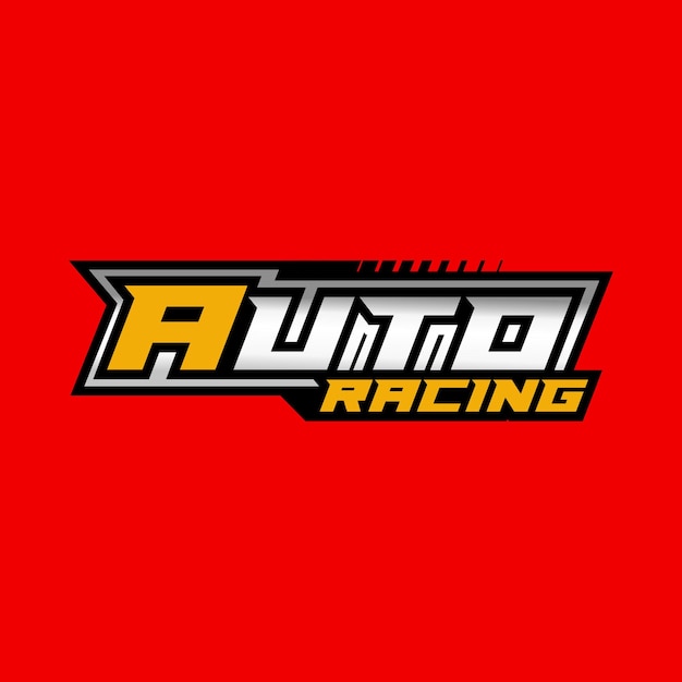 Auto-rennsport-logo-vorlage vektor-design