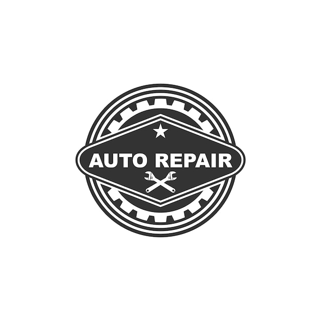 Vektor auto-reparatur-emblem-mechaniker-vektor-logo