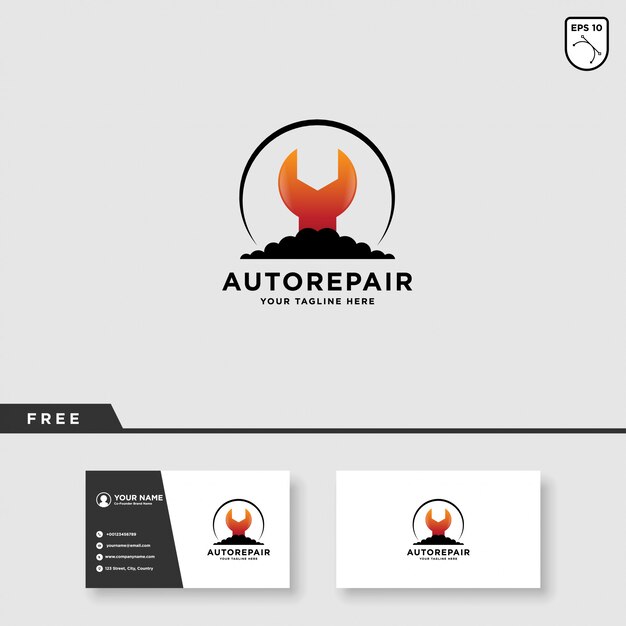 Auto-service-vektor logo design