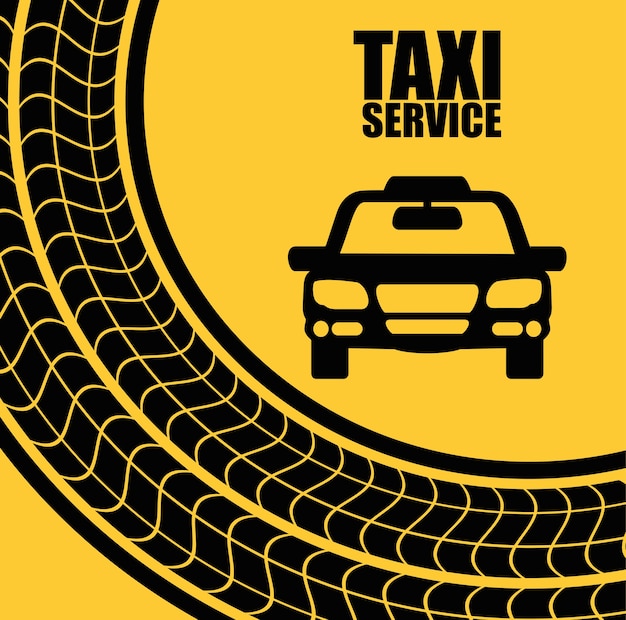 Auto-taxi-symbol. öpnv-design. taxi. flachen stil