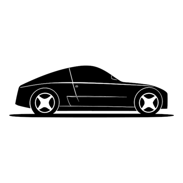 Vektor auto-vektor-symbol isoliertes seitenansicht-logo