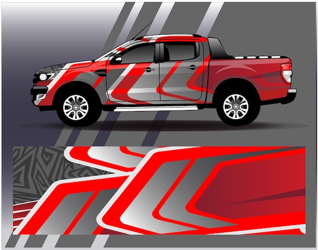 Auto wrap aufkleber design vektor benutzerdefinierte lackierung rennen rallye auto fahrzeug aufkleber und tönung