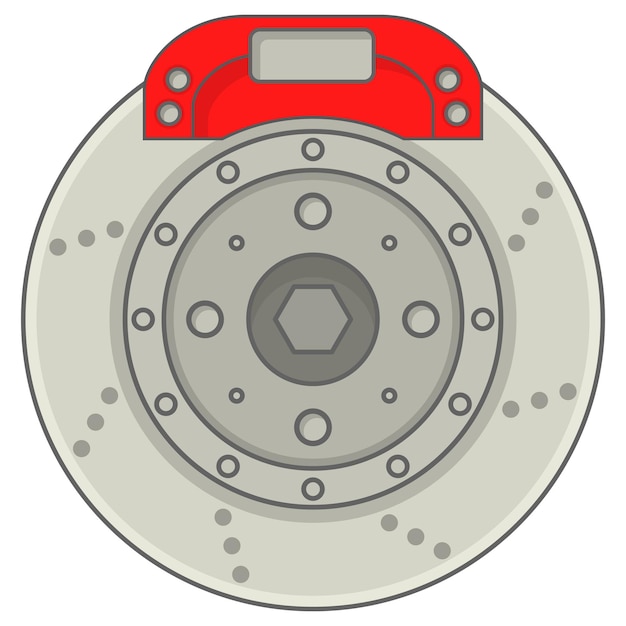 Autobremsscheibe mit bremssattelreparaturautoservicefahrzeugdetail