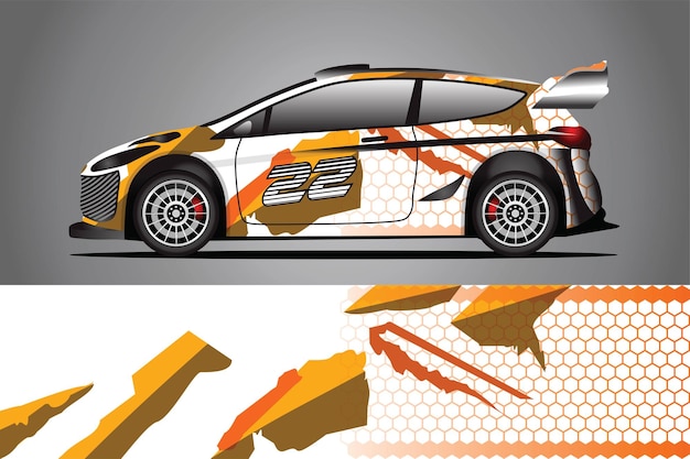 Vektor autodruck wrap design