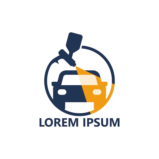 Autologo-Vorlagendesign lackieren