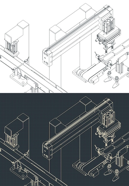 Automatisierte isometrische Baupläne der Fabriklinie