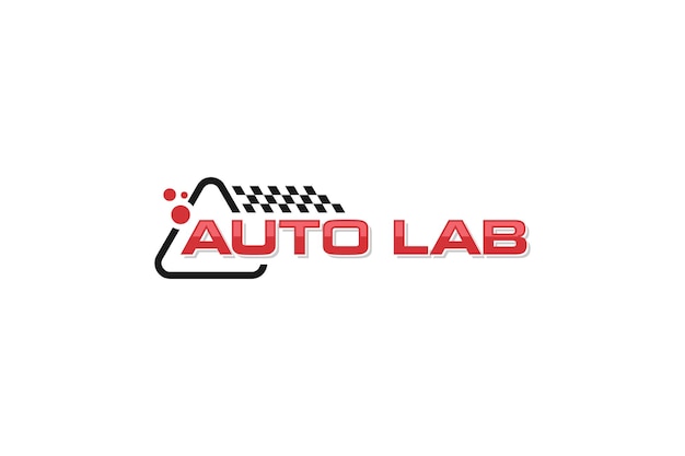 Automotive Labor Logo Design Forschungswerkstatt Garage Auto Symbol Symbol