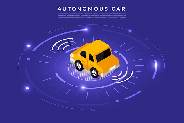Autonome selbstfahrende automobilsensoren smart car fahrerlose fahrzeugtechnologie