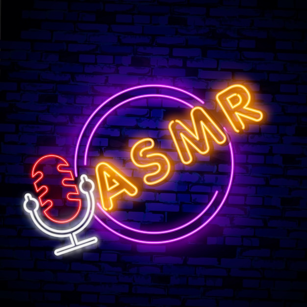 Autonome sensorische meridianantwort, asmr-neonlogo